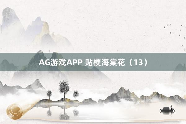 AG游戏APP 贴梗海棠花（13）