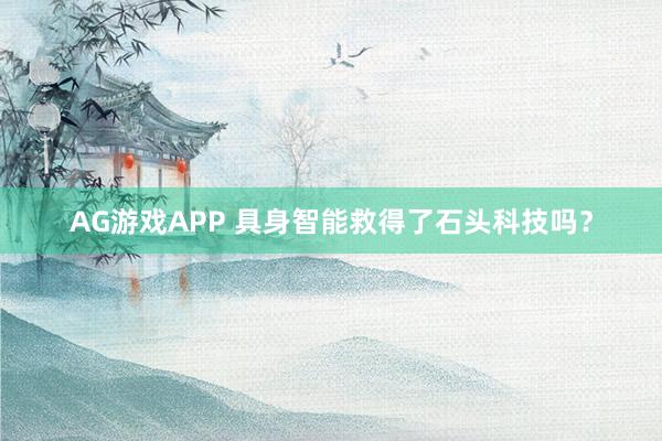 AG游戏APP 具身智能救得了石头科技吗？