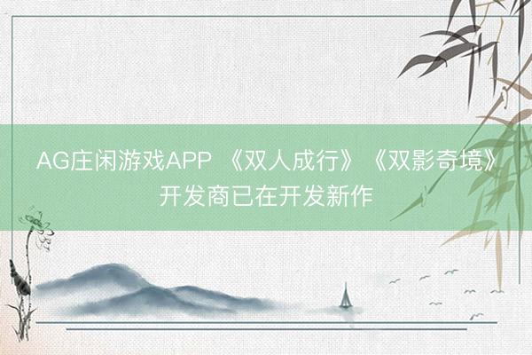 AG庄闲游戏APP 《双人成行》《双影奇境》开发商已在开发新作