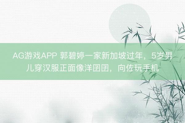 AG游戏APP 郭碧婷一家新加坡过年,5岁男儿穿汉服正面像洋囝囝,向佐玩手机